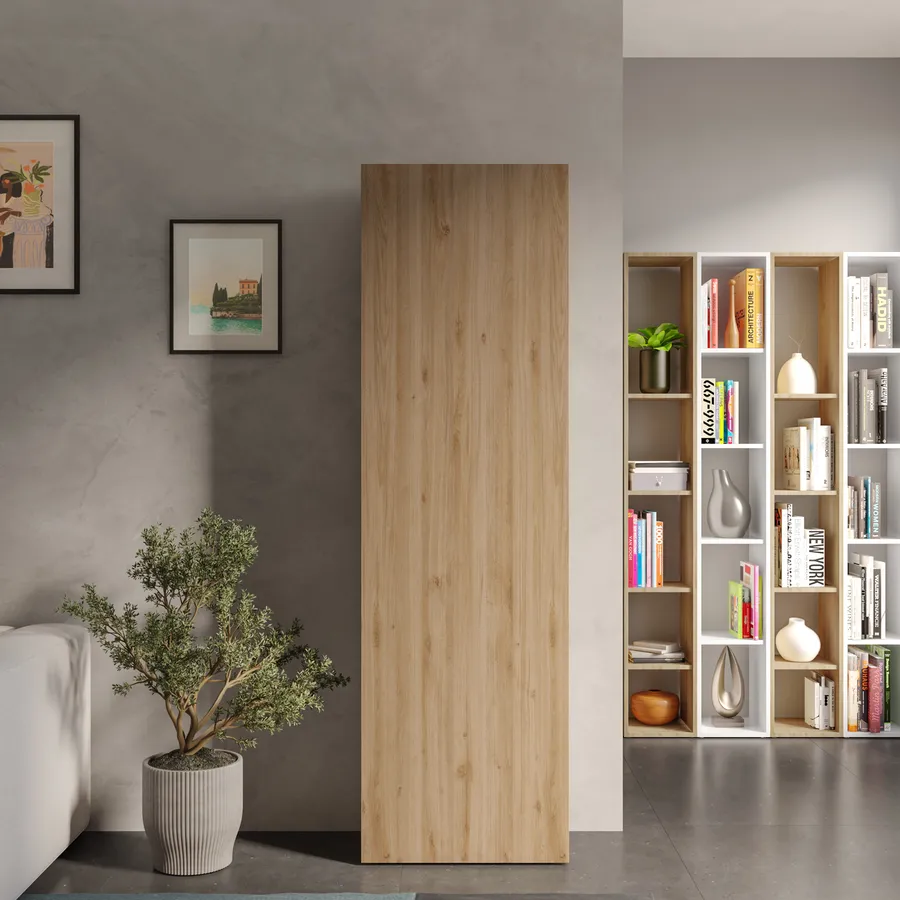 Colonna multiuso 54x185h cm cadiz con anta reversibile - Clary