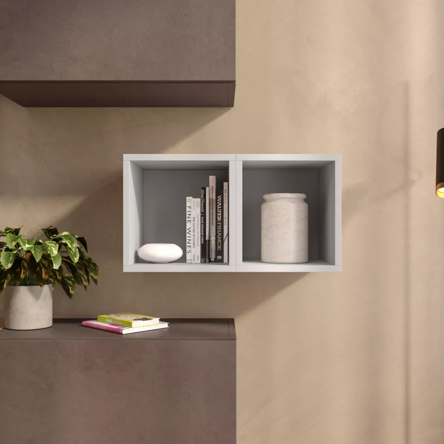 Libreria 112x186h cm 4 elementi piombo - Clary