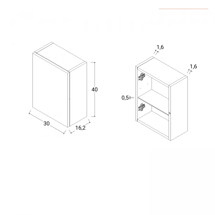 Pannelli 30x40 cm per Kit MDF