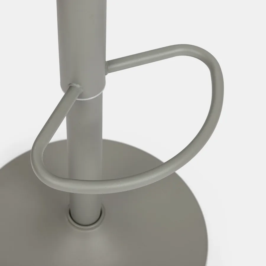 Sgabello Girevole TRESKO Bianco 150kg | Altezza 47-60cm Lavoro Professionale