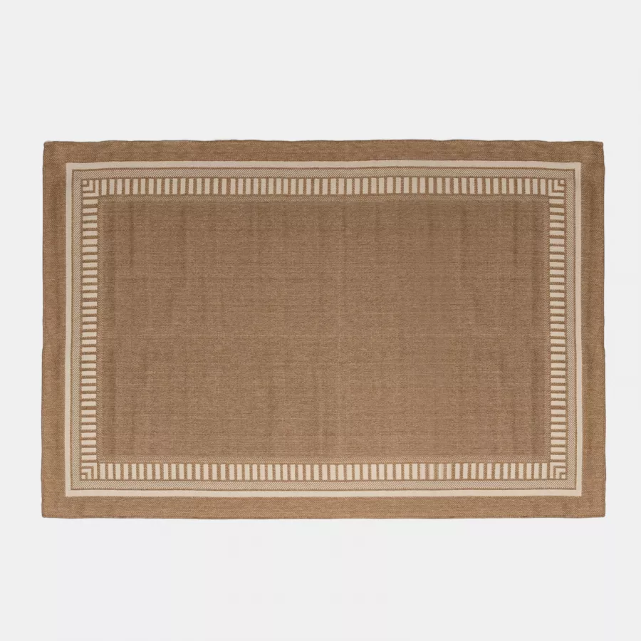 Tappeto da esterno 300x200 cm con fantasia bianca e beige