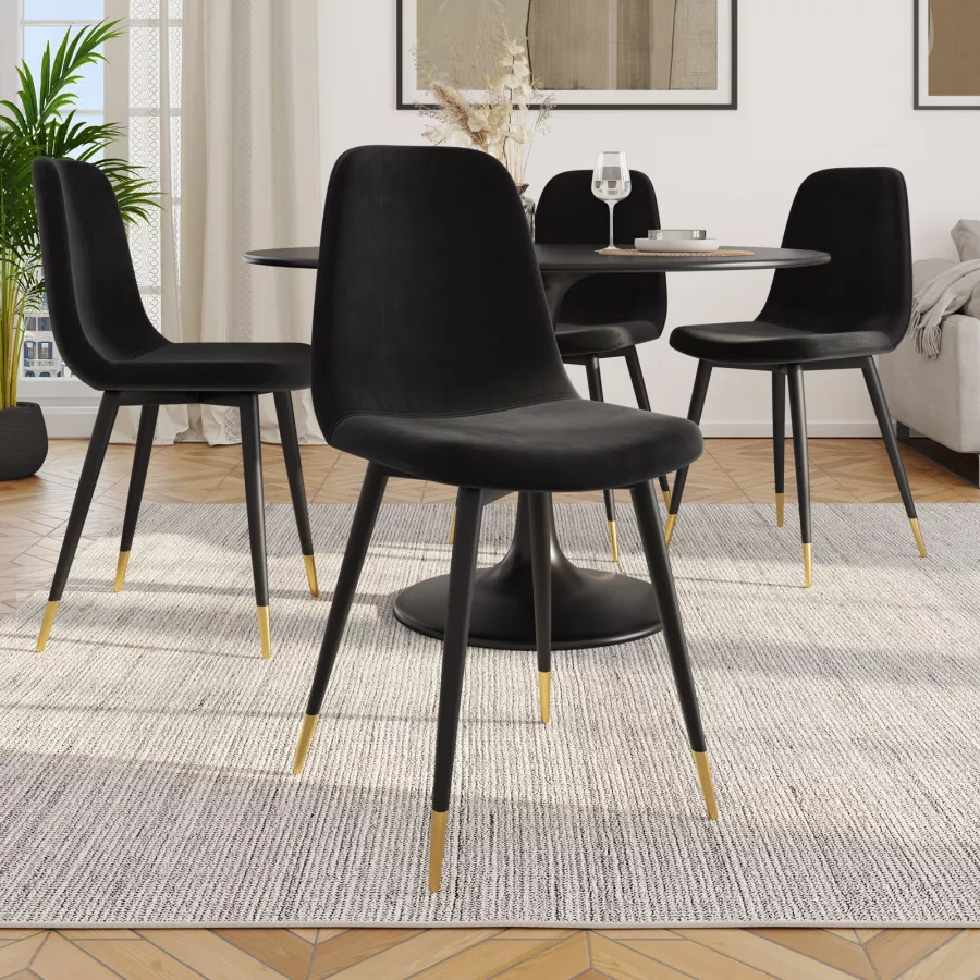 Bellefixe Fascia Per Capelli Imbottita In Velluto Nero - Larghezza 3,8 Cm - Accessorio Elegante E Versatile - 4