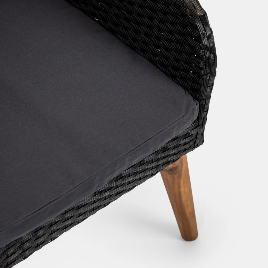 Maison Exclusive - Divano Modulare Centrale con Cuscino in Polyrattan