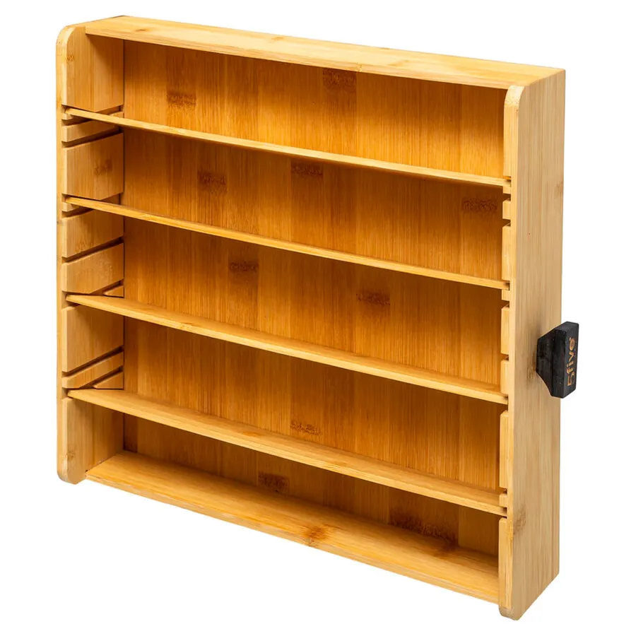 Portacapsule In Bambù 5five - Cassetto Unico Per Capsule Caffè, Design Naturale E Compatto - Foto 9