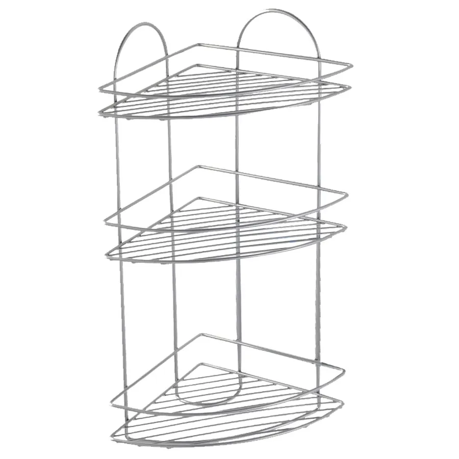 ODesign Organizer Regolabile Sopra Porta Doccia – 3 Ripiani Antiruggine Con Ventose E 4 Ganci, Nero, Per Bagno E Cucina