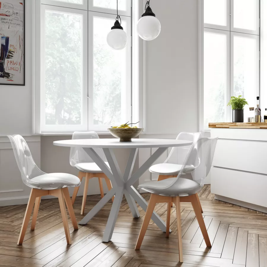 Sedie per Sala da Pranzo Design 83 x 54 x 48 cm Set di 2 Pezzi