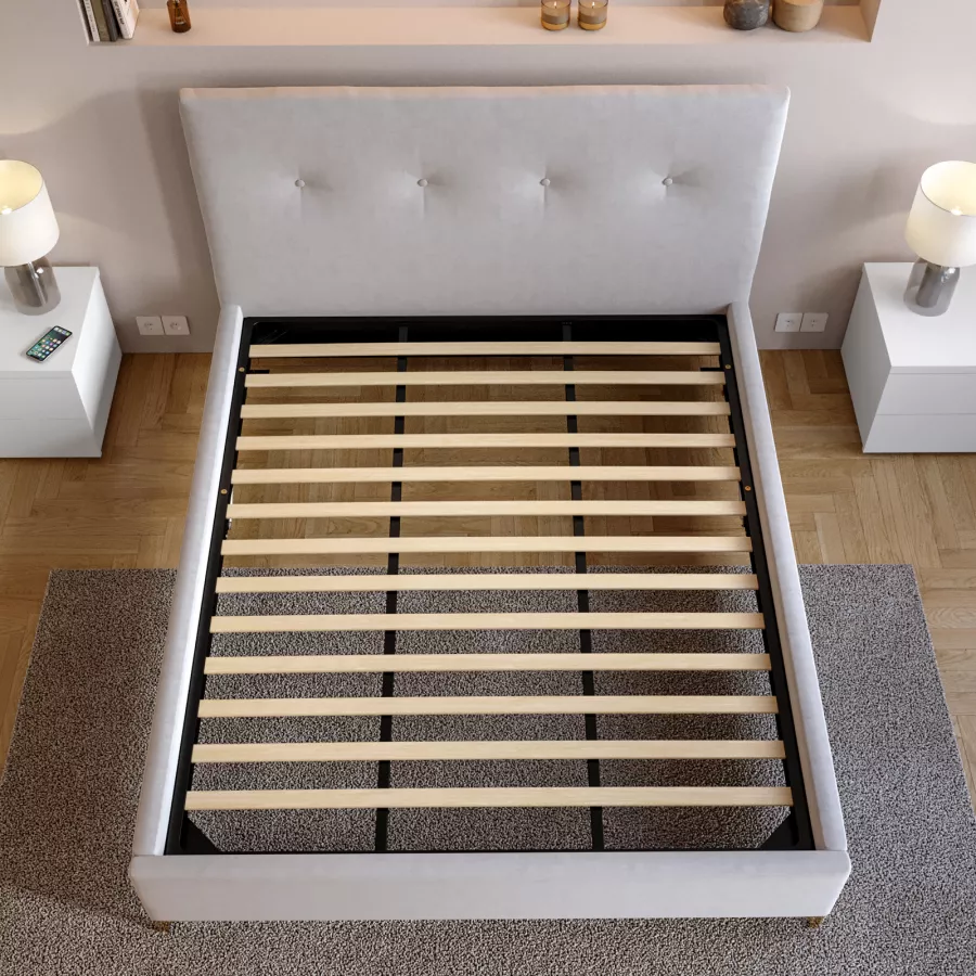 Rete con doghe per letto matrimoniale da 160x190 cm