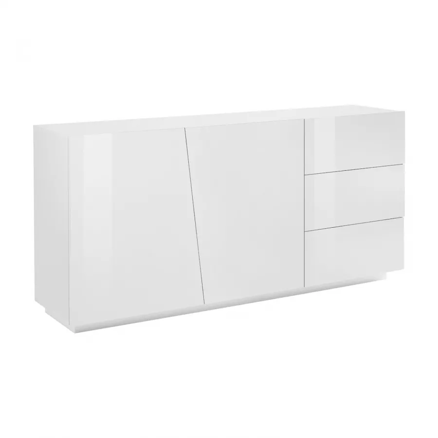 Mobile multiuso 80x100h cm in legno bianco opaco - Dades