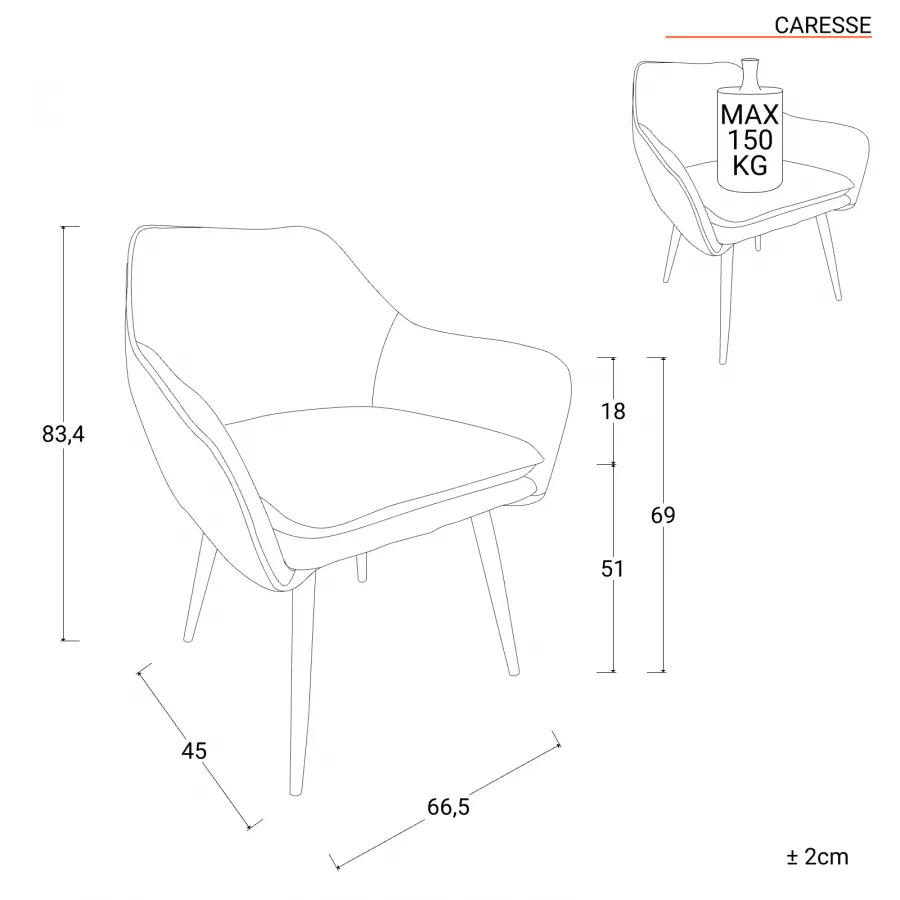 Kare 82610 - Poltrona, Rosa (Velluto), 92x59x63 cm, 1 Pezzo : :  Casa e cucina