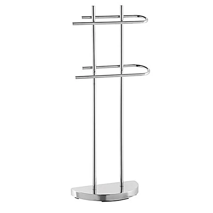 KEUCO ELEGANCE portasalviette a due bracci, orientabile, 45 cm, metallo cromato, Made in Germany, incl. viti e tasselli, portasalviette per forare
