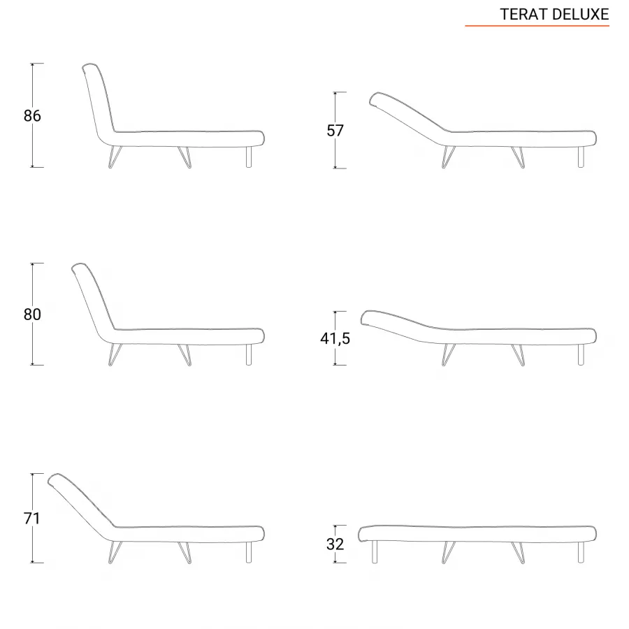 Divano letto 2 posti 133x80 cm in tessuto teddy bianco con schienale  regolabile in 6 posizioni 