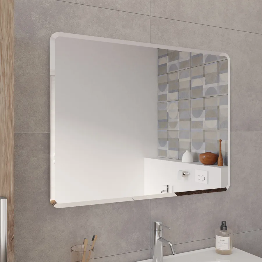 Specchio Con Ripiano E Illuminazione Girona - Da Bagno, 60 Cm, Legno Bianco, Made In Germany - Foto 14