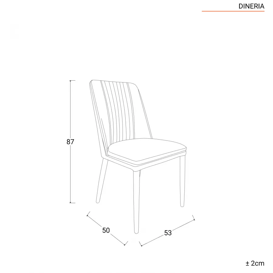 Set 2 sedie in similpelle tortora - Dineria