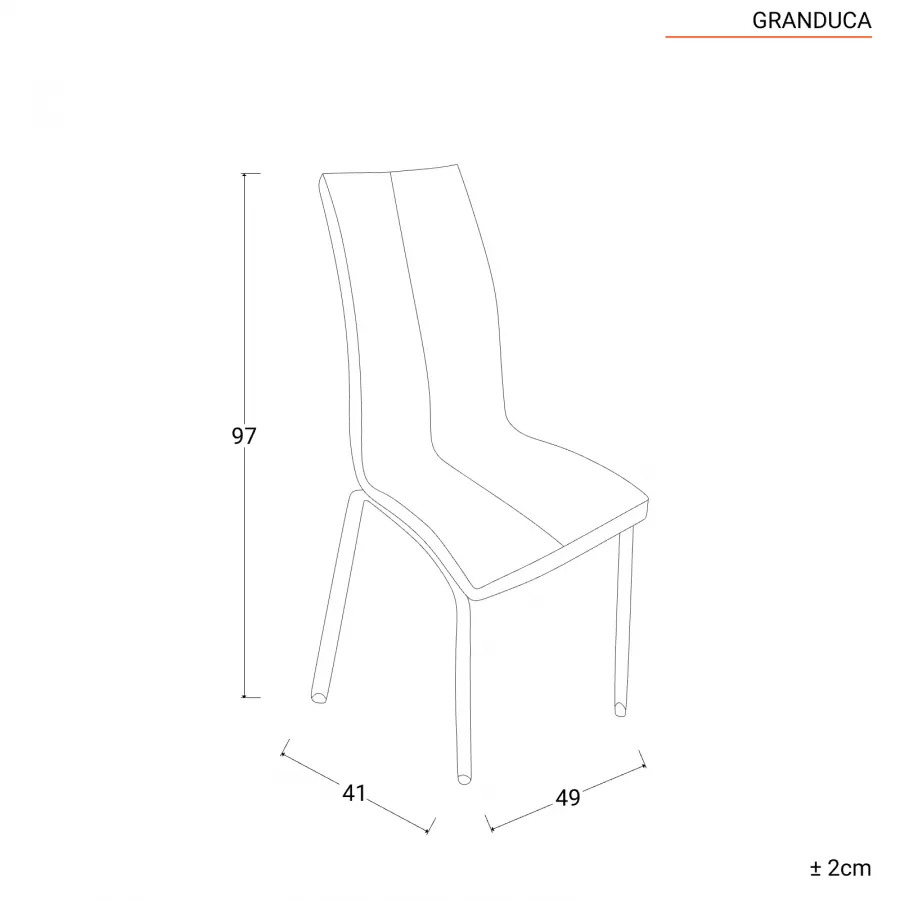 Sedie Da Pranzo Scandinave - Set Di 2 Con Gambe In Faggio Massiccio, Cuscino In Pelle PU, Capacità 120kg