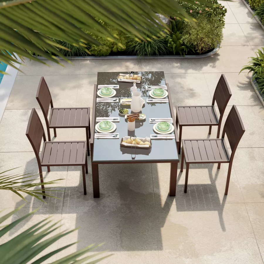 Set Tavolo E 2 Sedie Pieghevoli Per Sala Da Pranzo - Legno MDF E Metallo, Ideale Per Spazi Piccoli - Foto 6