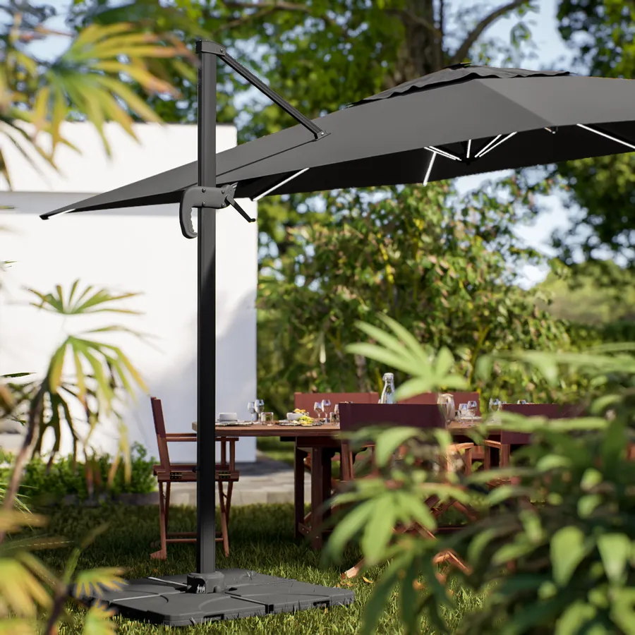 Luce Per Ombrellone 48 LED Cordless - 3 Modalità Luminosità, Ricaricabile USB