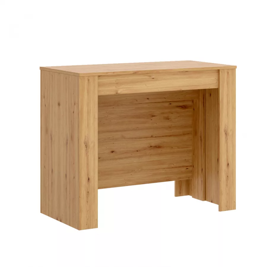 Consolle tavolo sopraletto 175x40 cm con ruote in legno grigio - Belmonte