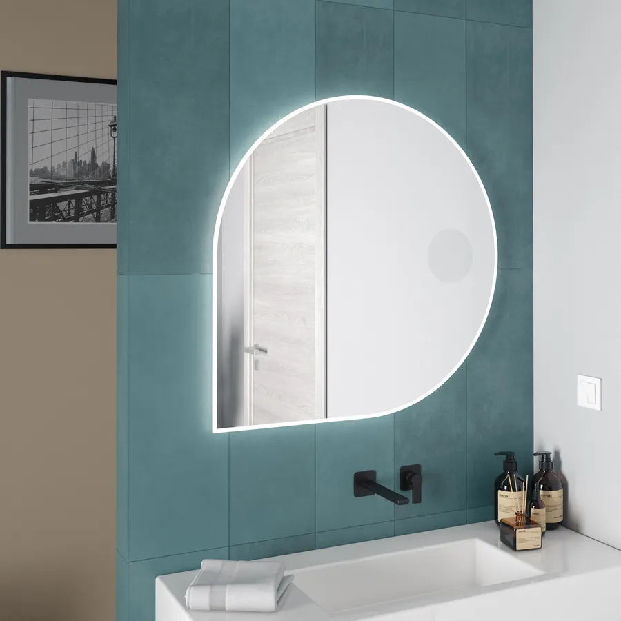 ChillCruiser Specchio Bagno LED 45x60 Cm: Illuminato, Moderno, Design Pulito Per Il Tuo Bagno