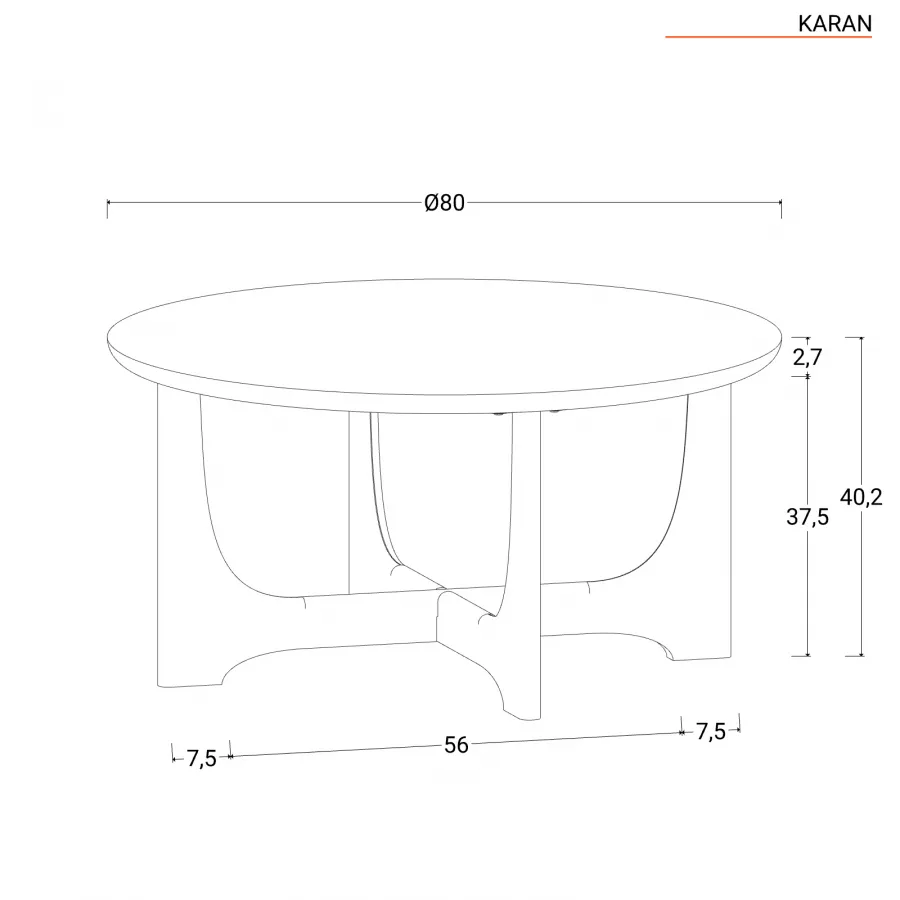 Mobile porta TV 130x50 cm in legno di acacia cannettato - Karan