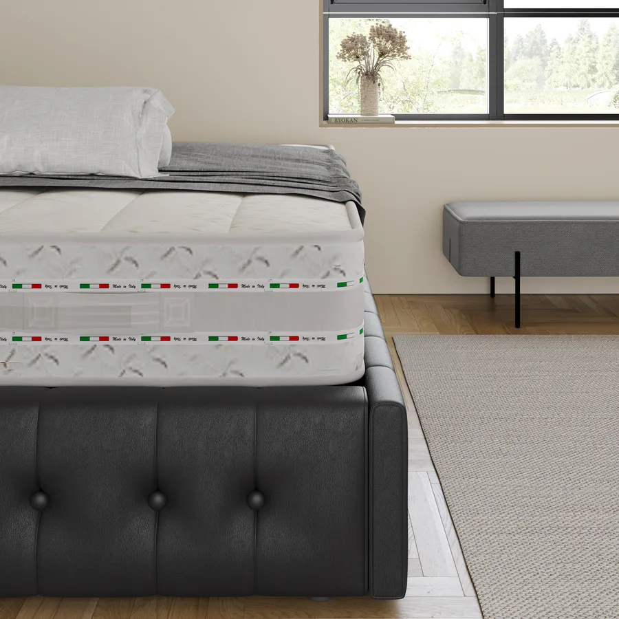 DORMISSIMO Materasso Matrimoniale 160x190 DELTA SOJA - Memory Foam 18 Cm, Traspirante E Sfoderabile. Il Massimo Del Comfort!