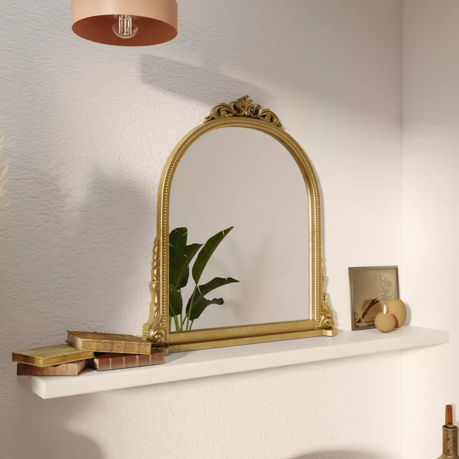 Specchio in stile barocco 91x86 cm con cornice oro antico - Matisse
