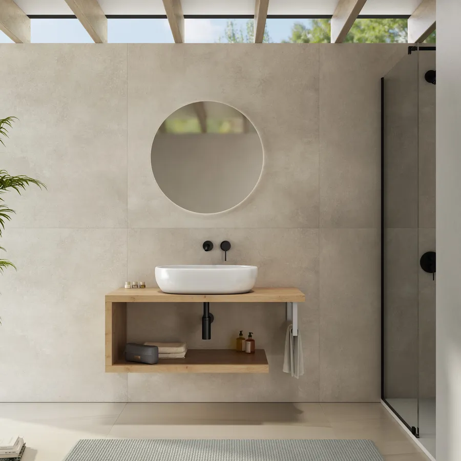 Portasciugamani In Bambù HOOBRO – Doppio Ripiano, 42x24x77,5 Cm, Indipendente, Naturale, Per Bagno E Soggiorno