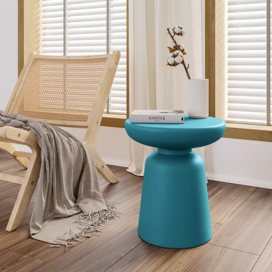 Tavolino Basso "Doga" In Polipropilene Fiber-glass Per Giardino, Bar E Ristorante Made In Italy 87264941