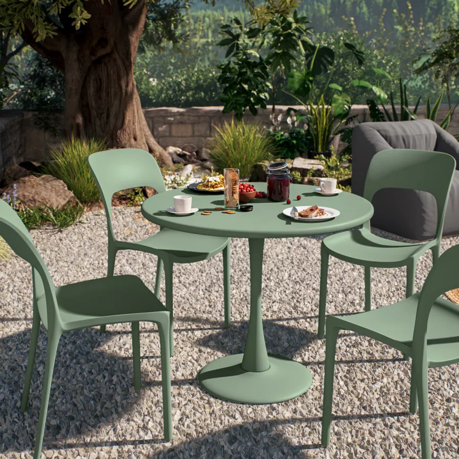 Tavolo Tondo Tavolo Con Sedie Per Giardino Set Tavolo Rotondo