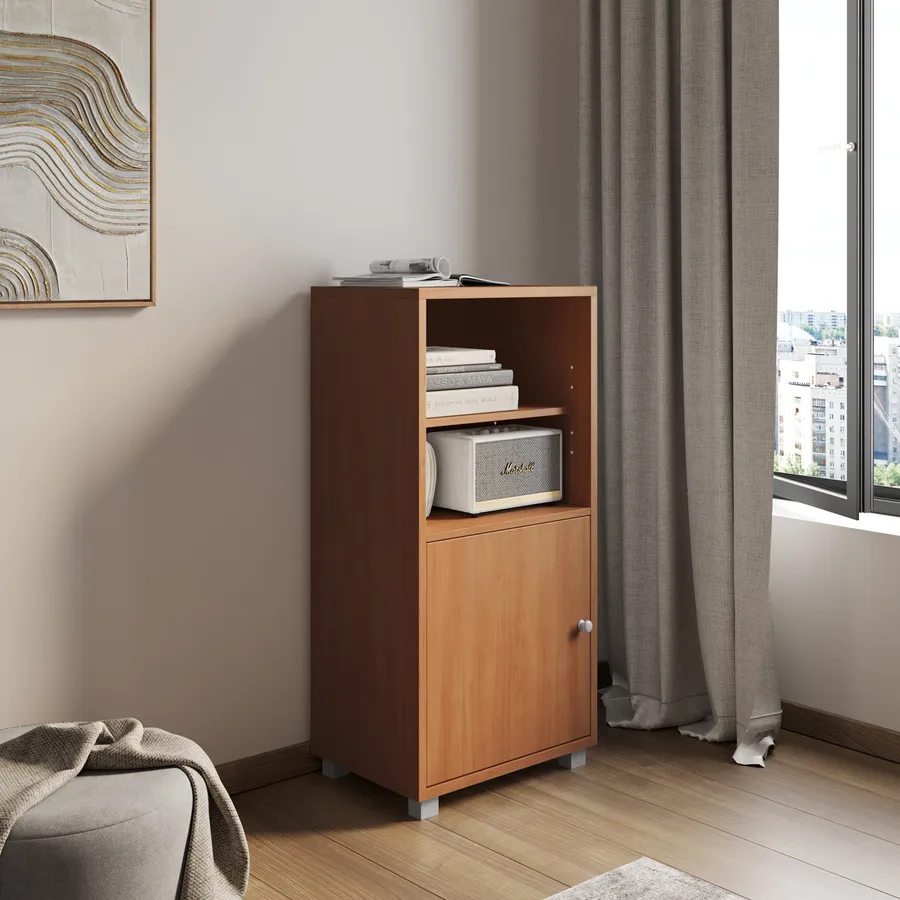 Hallowood Furniture Clifton - Armadietto piccolo in legno con ripiano regolabile, dispensa, contenitore per bagno, tavolo da ingresso (corpo