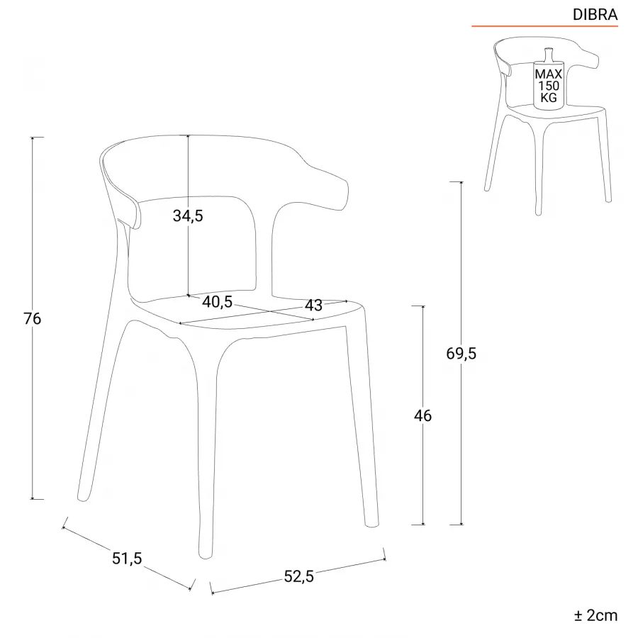 Set 4 Sedie Impilabili 81x46x56 cm in Polipropilene e Fibra di Vetro Porto  Senape – acquista su Giordano Shop