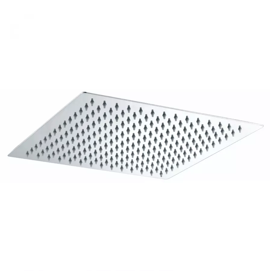 Set soffione ultraslim 30 cm con braccio doccia 35 cm spazzolato