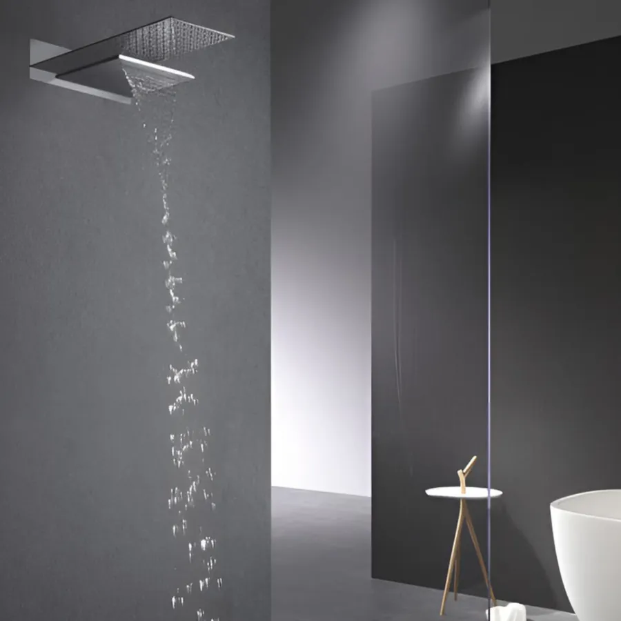 Soffione Doccia Ad Alta Pressione, Grande Soffione Doccia Quadrato In Acciaio Inox 304 Con Tubo Lungo 30 Cm Soffione Doccia Fisso Per Bagno Risparmio Idrico 86992224