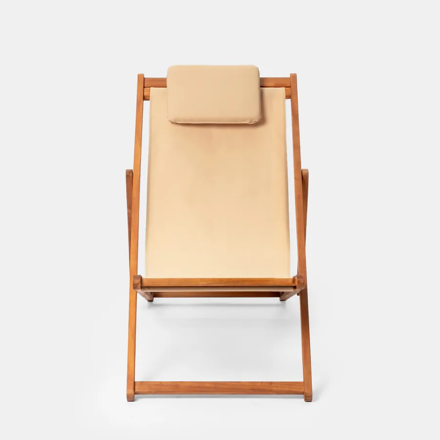 Spec-Wood – Sedia A Sdraio Pieghevole In Legno Di Faggio, 3 Posizioni, 119x58 Cm, Portata 120 Kg, Con Trama Tramonto Al Mare, Per Camping E Giardino