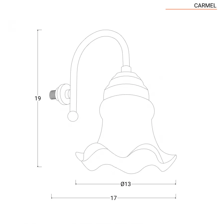 Mobile bagno a terra 75 cm noce e specchiera con pensile dx - Carmel