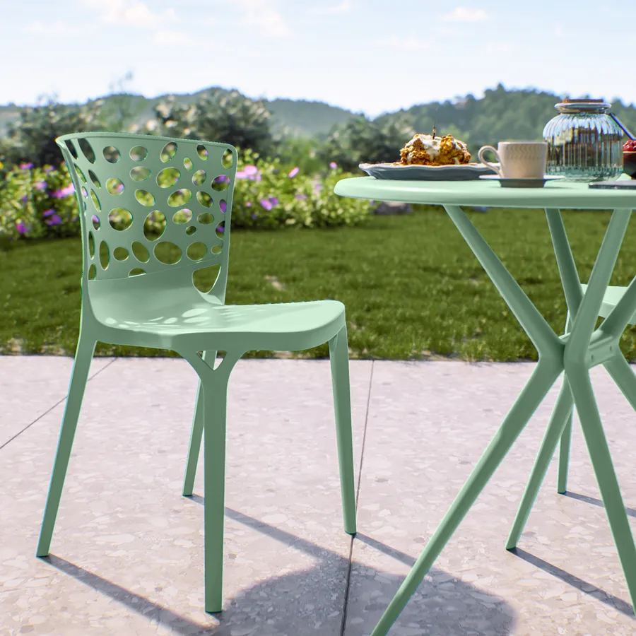 Sedia Impilabile Sedie Plastica Verde Giardino Sedie Plastica