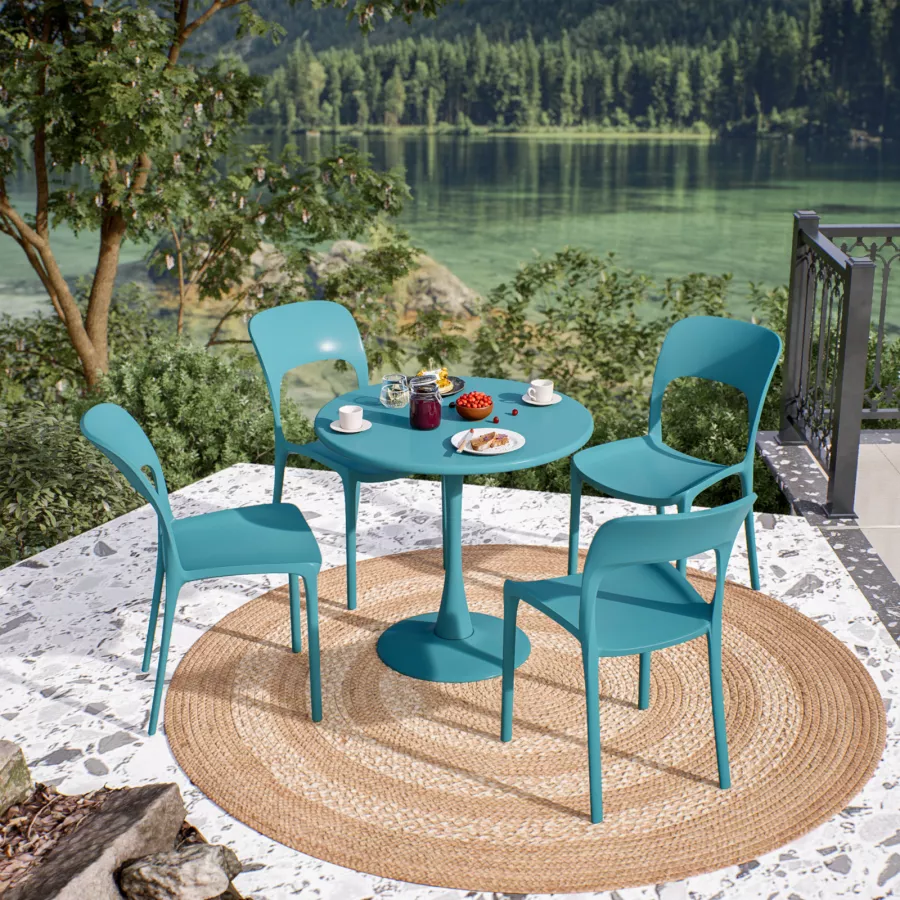 Sedie Impilabili Sedie Da Giardino Verdi Plastica Sedie Set