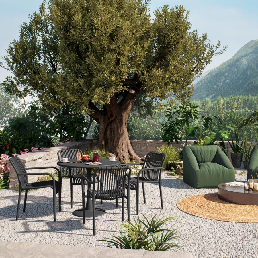 SUNCREAT Copertura Per Sedia A Uovo Da Giardino - Impermeabile, Con Cerniera E Corde Elastiche, Dimensioni 114x60x140 Cm, Nero - 2