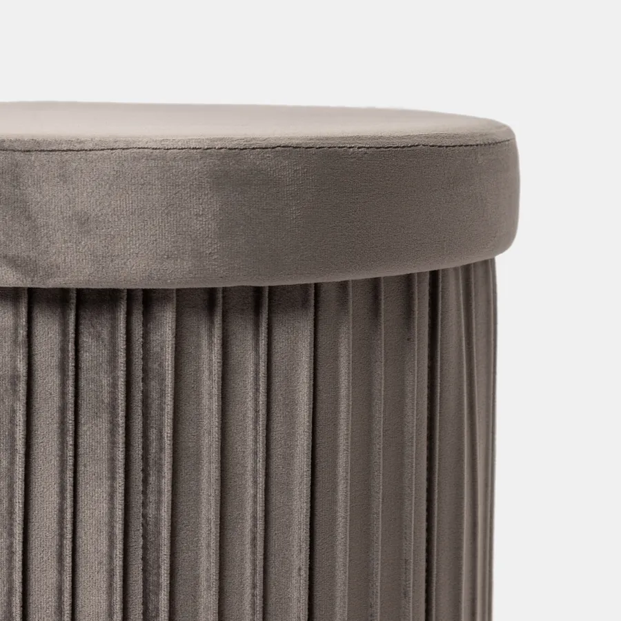 Pouf Contenitore In Pelle - Panca Pieghevole Per Riporre Cose E Usare Come Sgabello - Foto 7