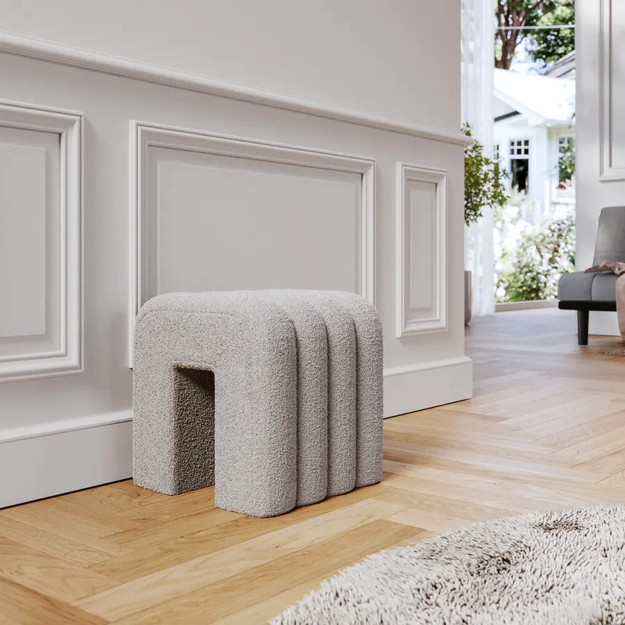 Collare per Gatto Firenze in Vera Pelle Grigio