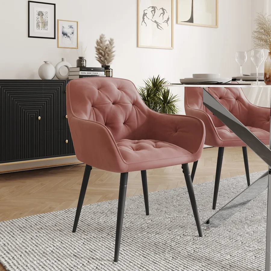 Maison Du Monde Poltrona Velluto Rosa Antico Poltrona In Velluto