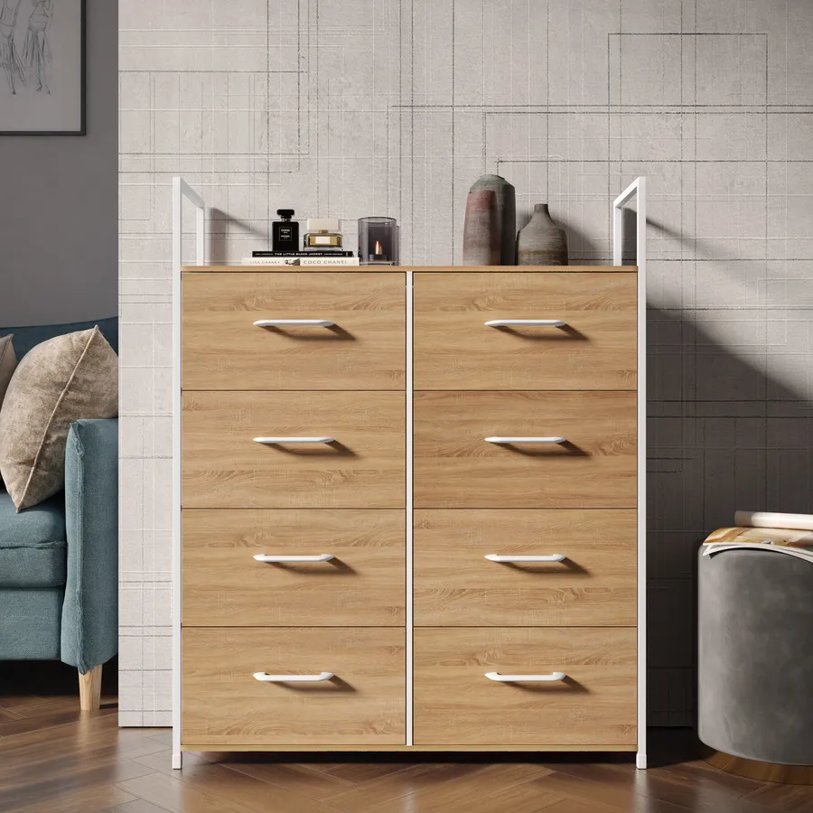 Cassettiera Drobbiat, Settimino multiuso, Comò camera da letto, Mobile