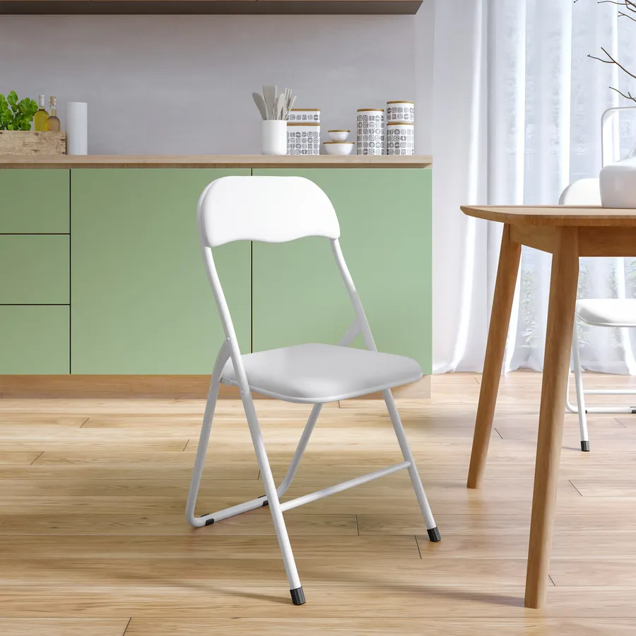 Sedia Pieghevole HOMCOM Con Braccioli - Imbottita, Schienale Regolabile, Legno Di Faggio, 96cm - Foto 9