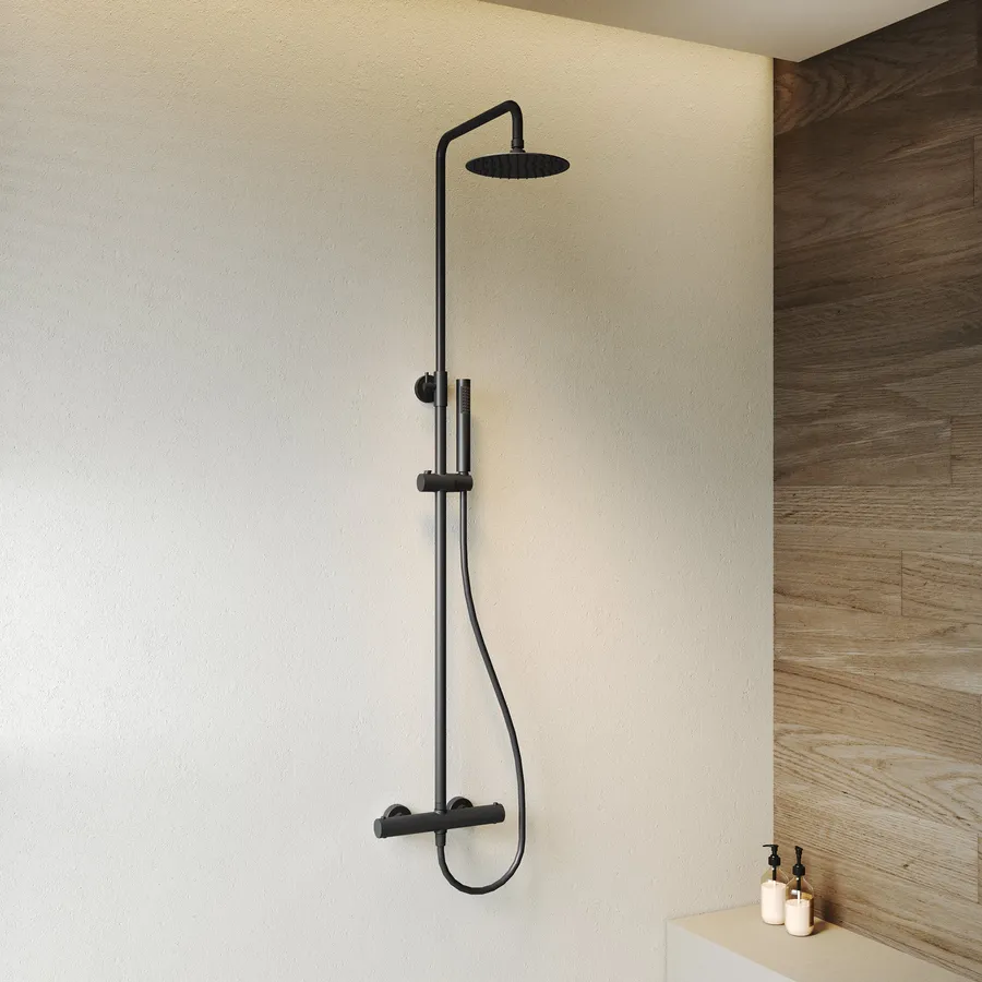 Colonne De Douche OGOMONDO Modèle 003 - 3 Fonctions Avec Jets Lombaires - Inox - Dimensions 20x50x110 Cm