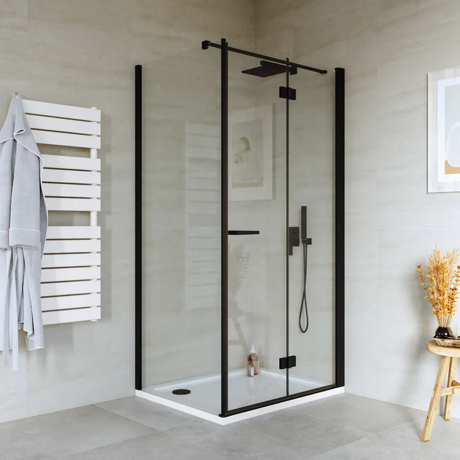 Box Douche Acquario 80x100cm à Soufflet - Ouverture Latérale - Neuf