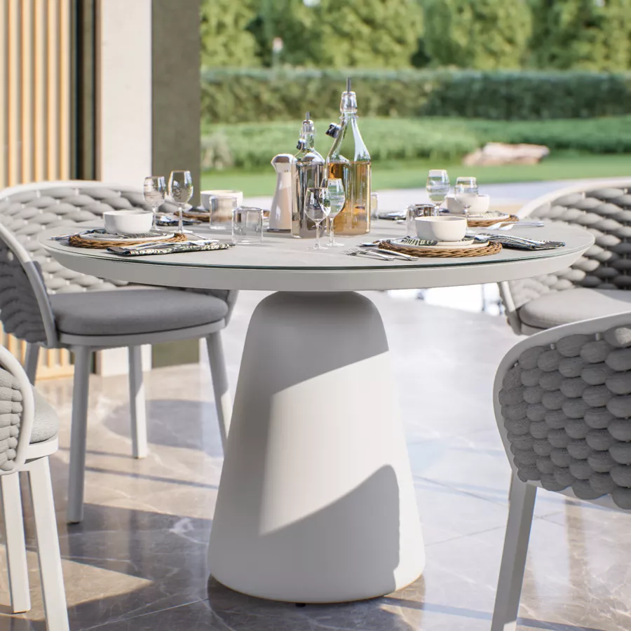 Tavolo Tondo Tavolo E Sedie Moderno Set Sala Da Pranzo Moderno