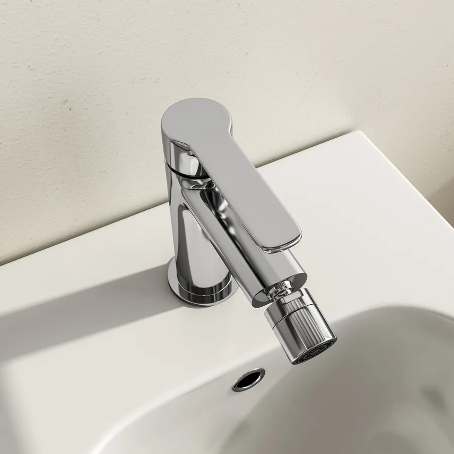 RUBINETTO MISCELATORE CROMATO CASA BAGNO LAVABO COMPLETO DI KIT Montaggio Jh8801 8022044058665 - Foto 7