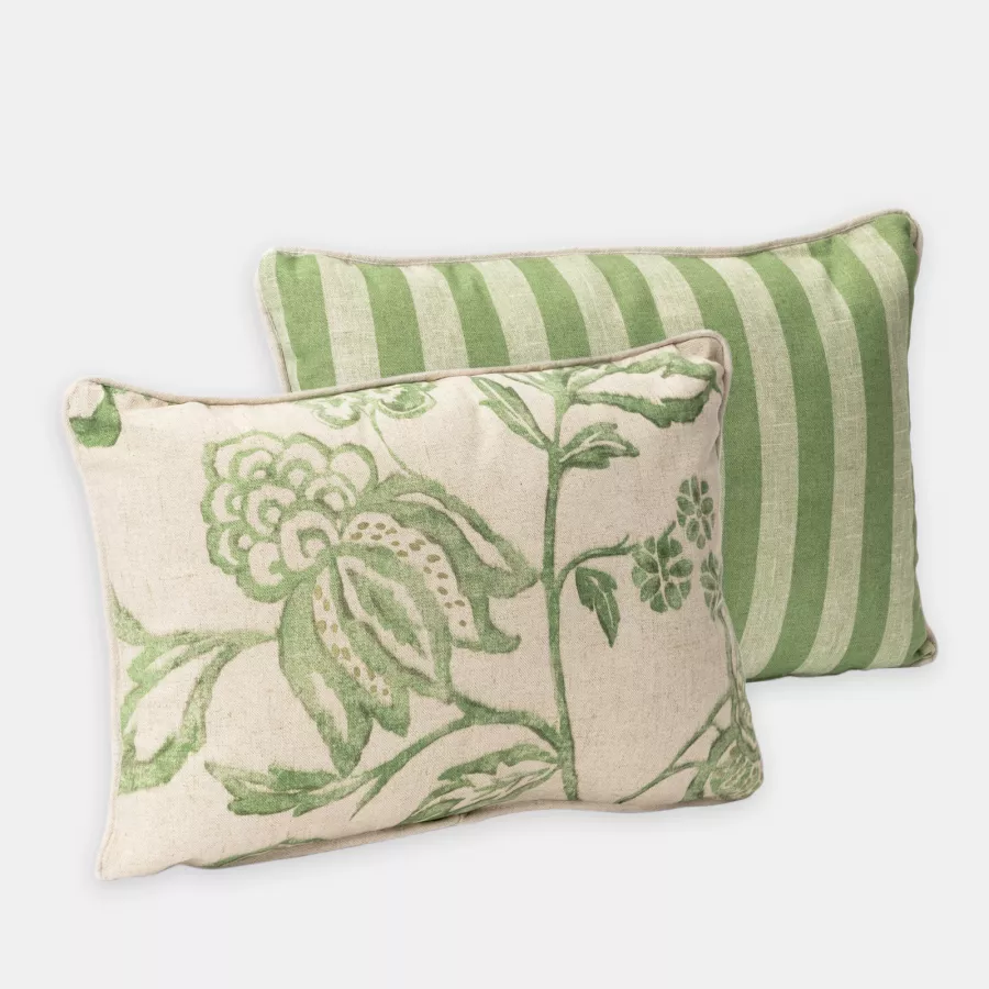 Cuscino In Cotone 40x40 Cm - Verde Anice, 400 G - Bianco - Foto 6