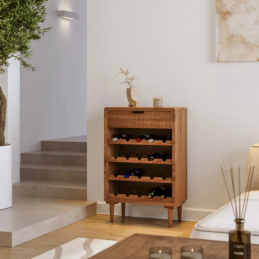 Organizer Cassetti Cucina Navaris Porta Capsule Caffè Bambù - 2 Cassetti 72 Capsule Organizer Portacialde 2 Cassetti - Foto 2