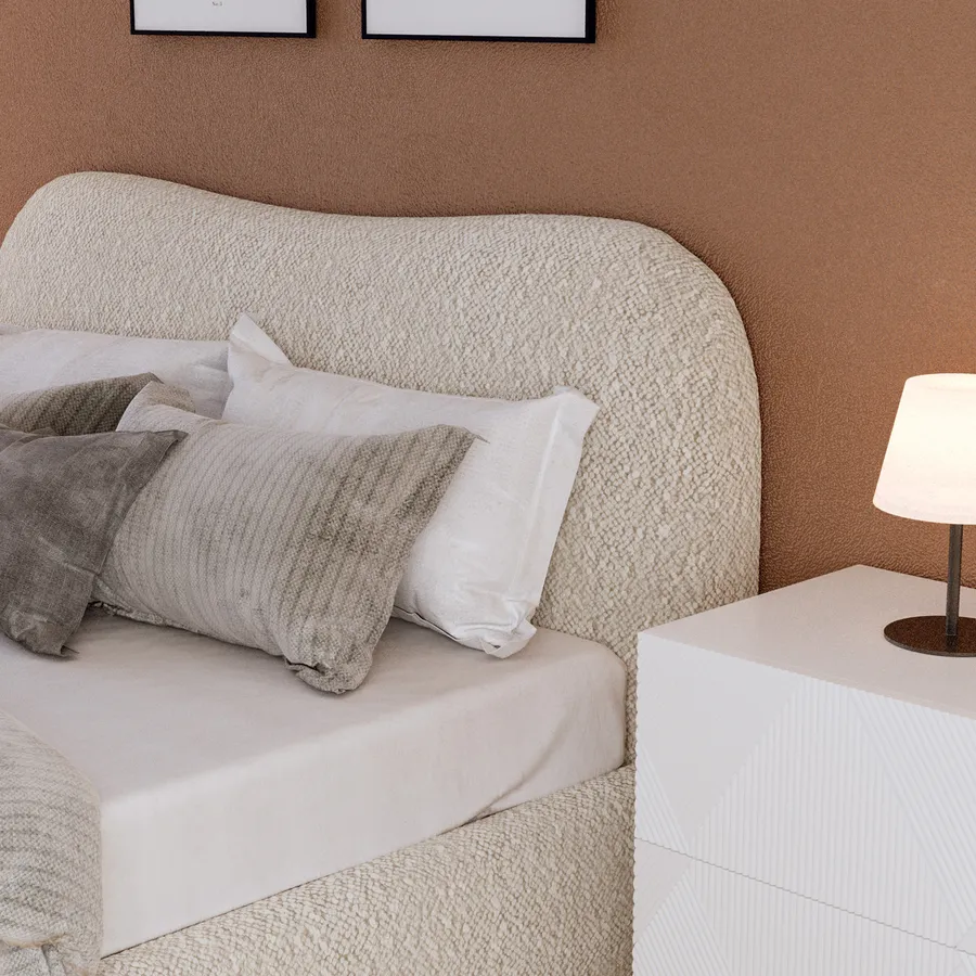 Struttura Letto Matrimoniale Letto Imbottito Con Testiera Regolabile In Altezza In Velluto 81698047