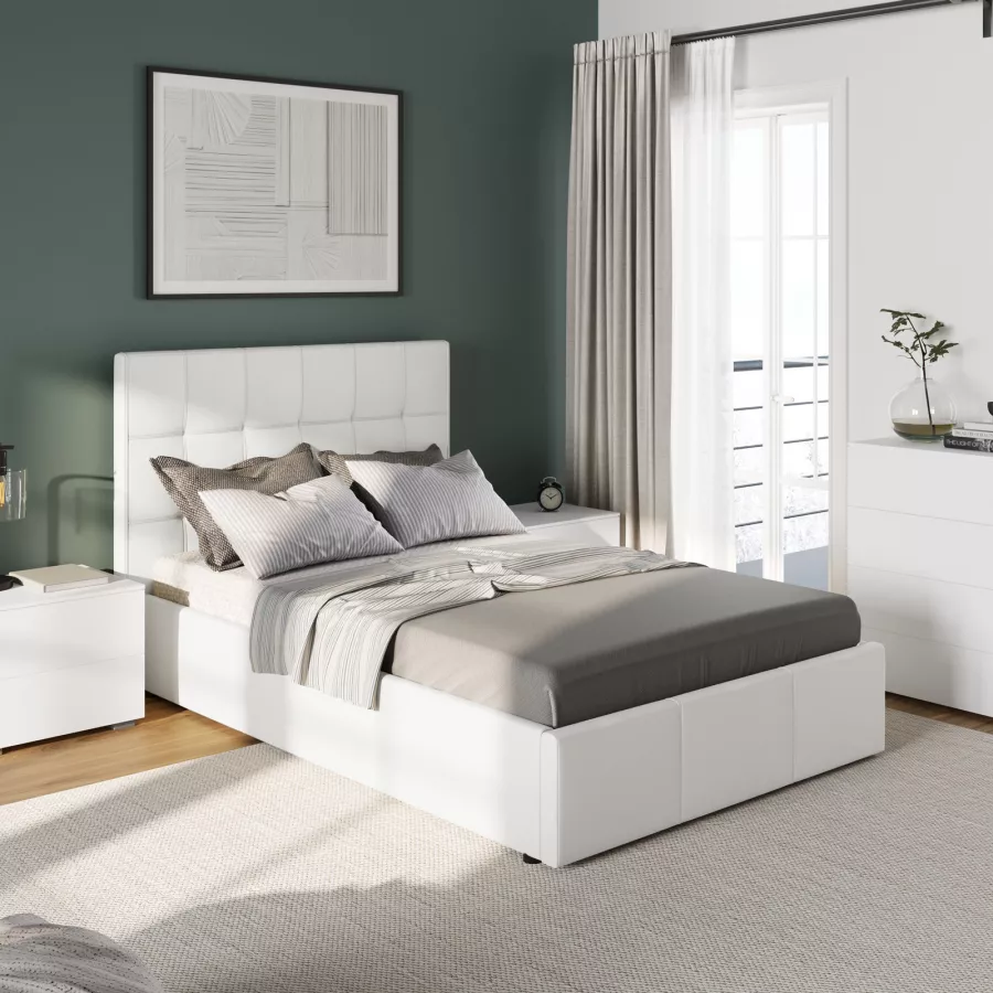 Du Monde Letto Una Piazza E Mezza 120x190 Bianco Azelia Maison Du